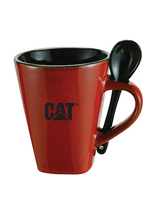 Tasse en céramique avec cuillère